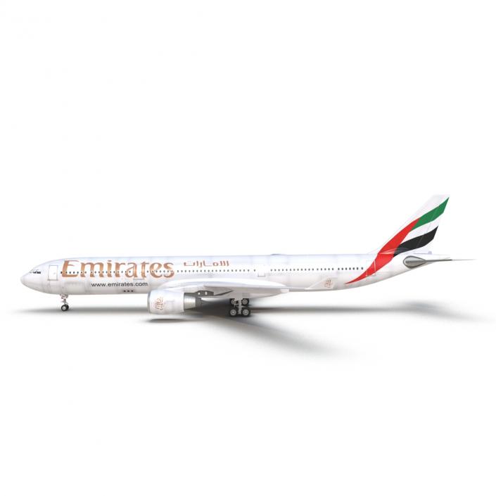 Jet Airliner Airbus A330-300 Emirates 3D