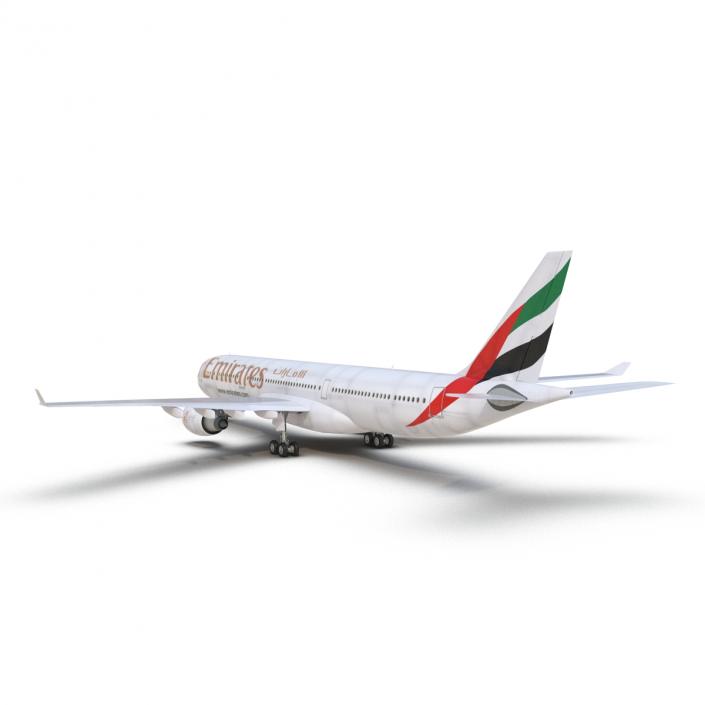 Jet Airliner Airbus A330-300 Emirates 3D