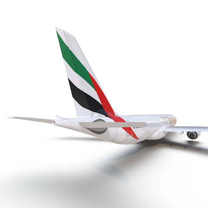 Jet Airliner Airbus A330-300 Emirates Rigged 3D model