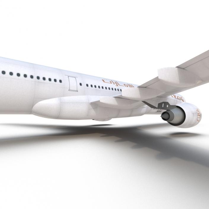 Jet Airliner Airbus A330-300 Emirates Rigged 3D model