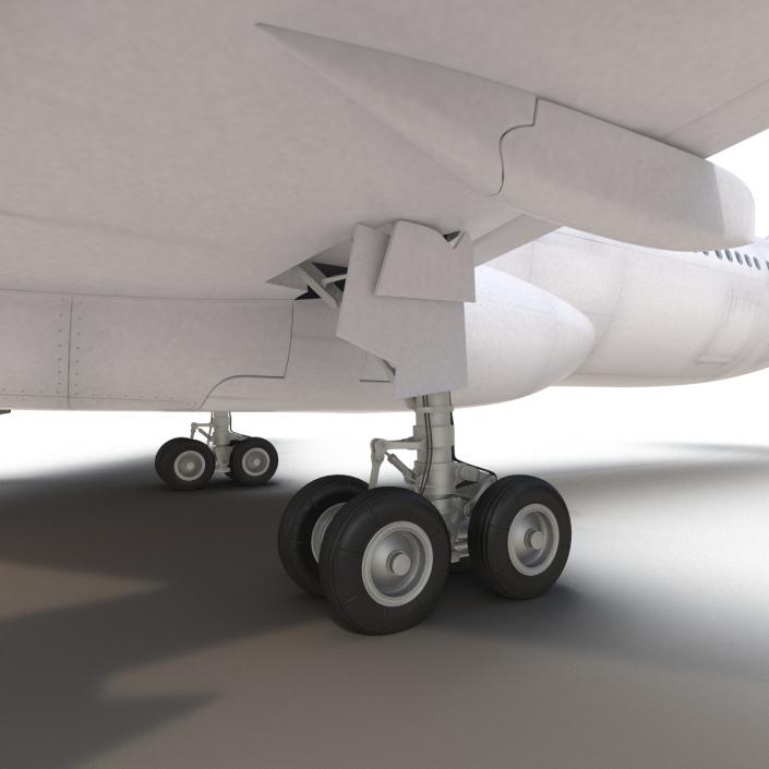 Jet Airliner Airbus A330-300 Emirates Rigged 3D model