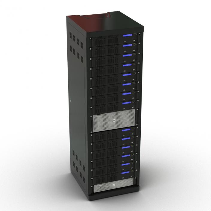 3D Dell Server Racks Set