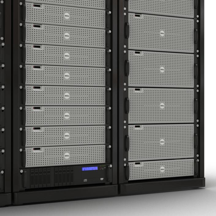 3D Dell Server Racks Set