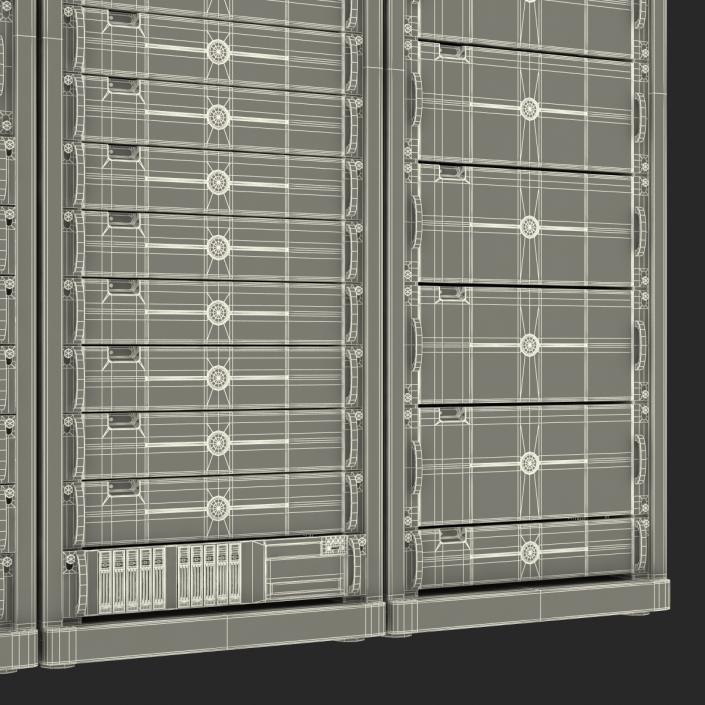 3D Dell Server Racks Set