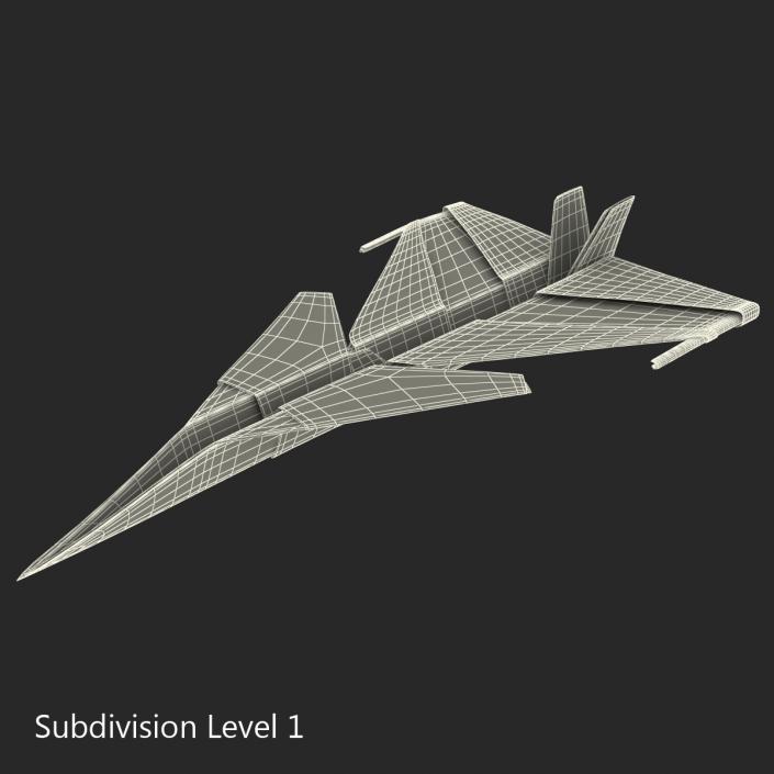 3D Paper Plane 4 model