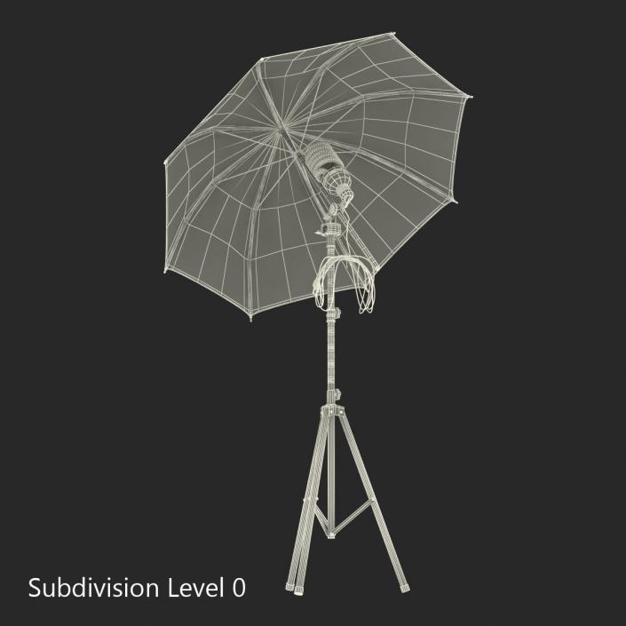 3D model Photo Studio Lighting Umbrella