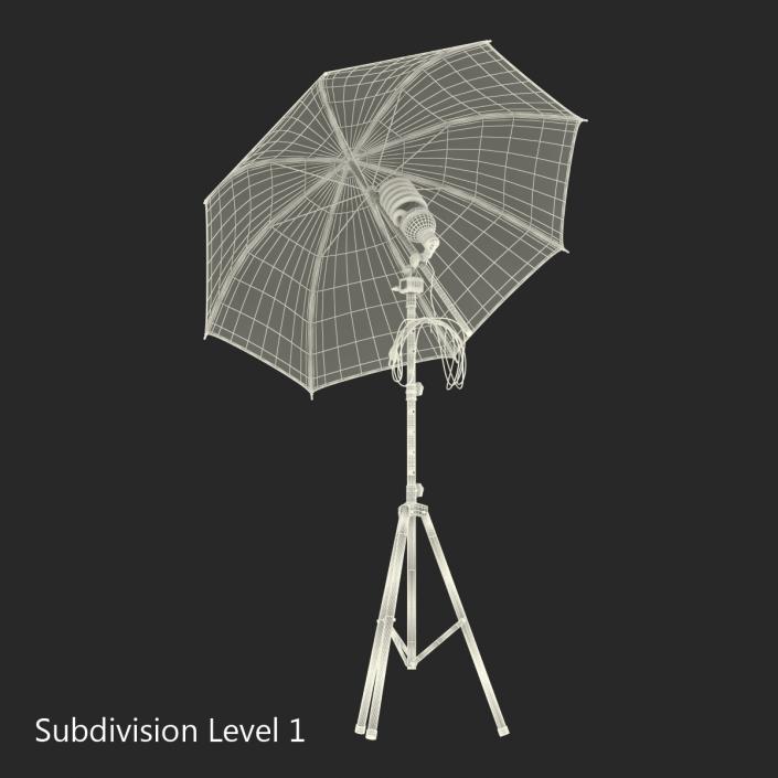 3D model Photo Studio Lighting Umbrella