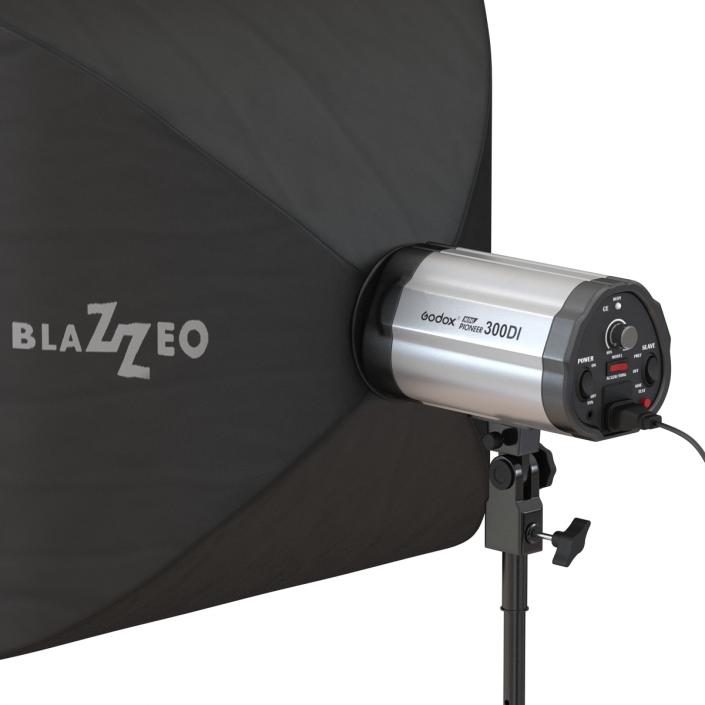 3D Professional Studio Lighting Softbox 2 model