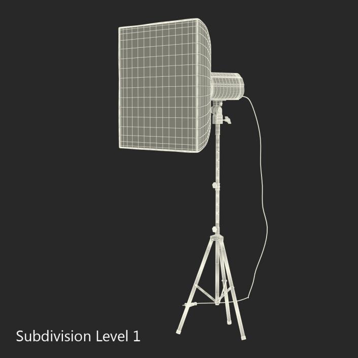 3D Professional Studio Lighting Softbox 2 model