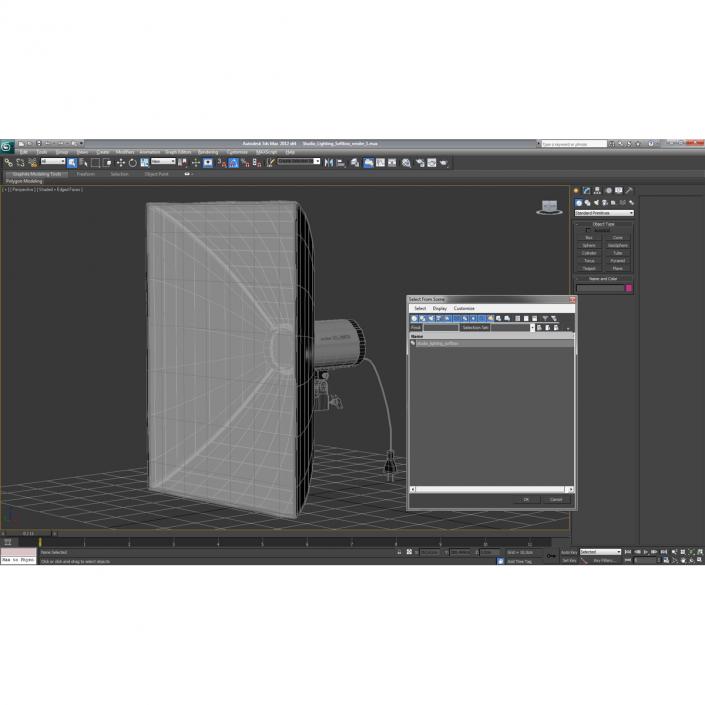 3D Studio Lighting Softbox model