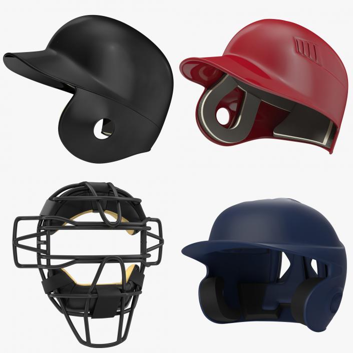 3D Baseball Hats Collection 4