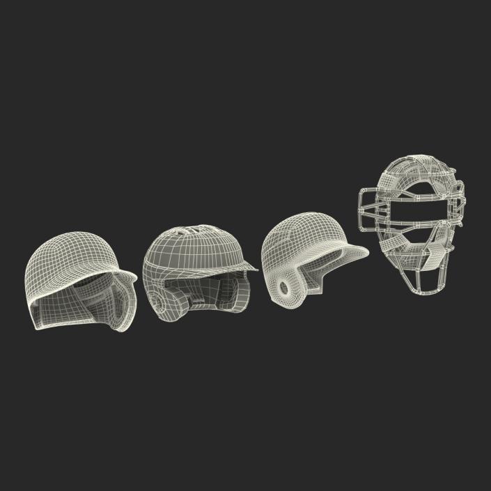 3D Baseball Hats Collection 4