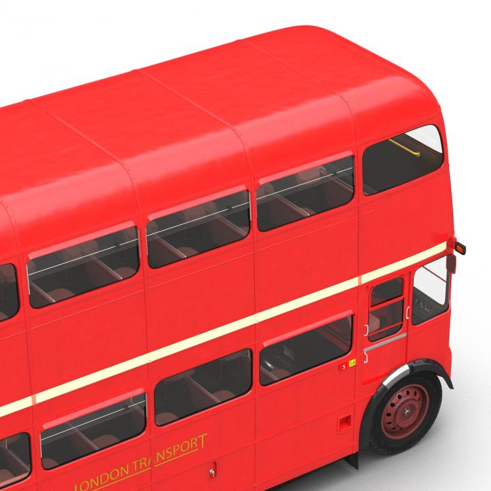 London Bus Routemaster Rigged 3D model