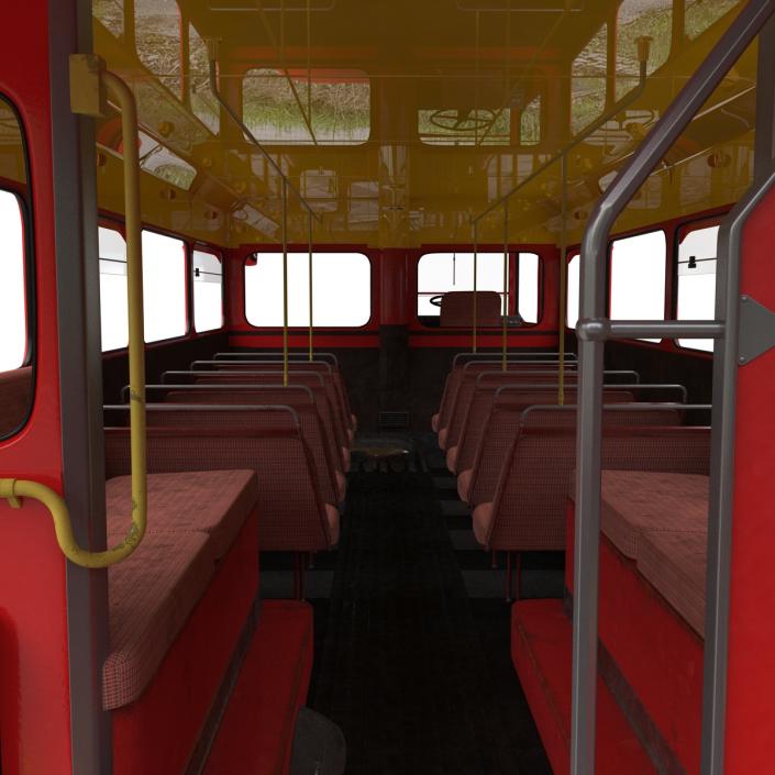 London Bus Routemaster Rigged 3D model