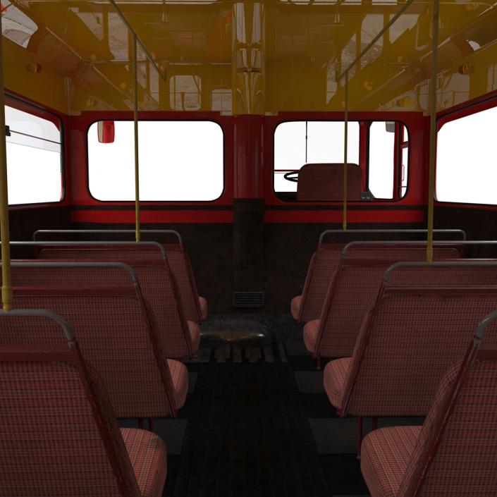 London Bus Routemaster Rigged 3D model