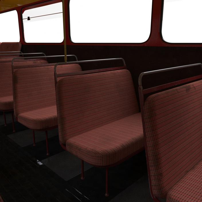 London Bus Routemaster Rigged 3D model