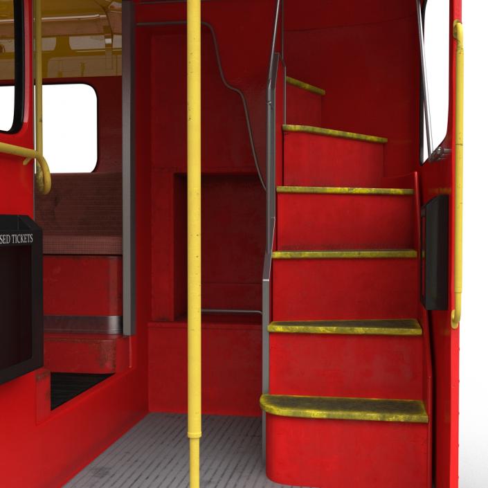 London Bus Routemaster Rigged 3D model