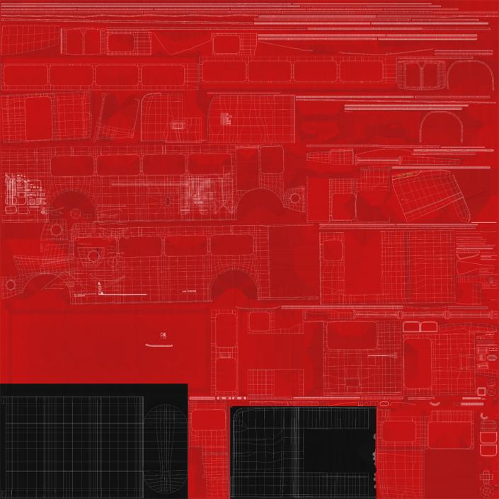 London Bus Routemaster Rigged 3D model