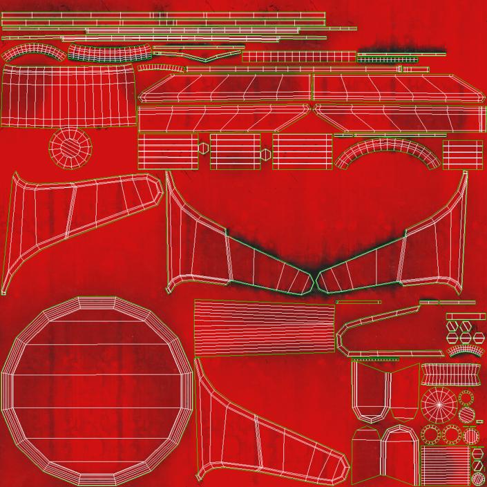 London Bus Routemaster Rigged 3D model