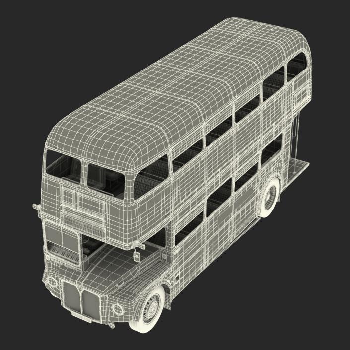 London Bus Routemaster Rigged 3D model