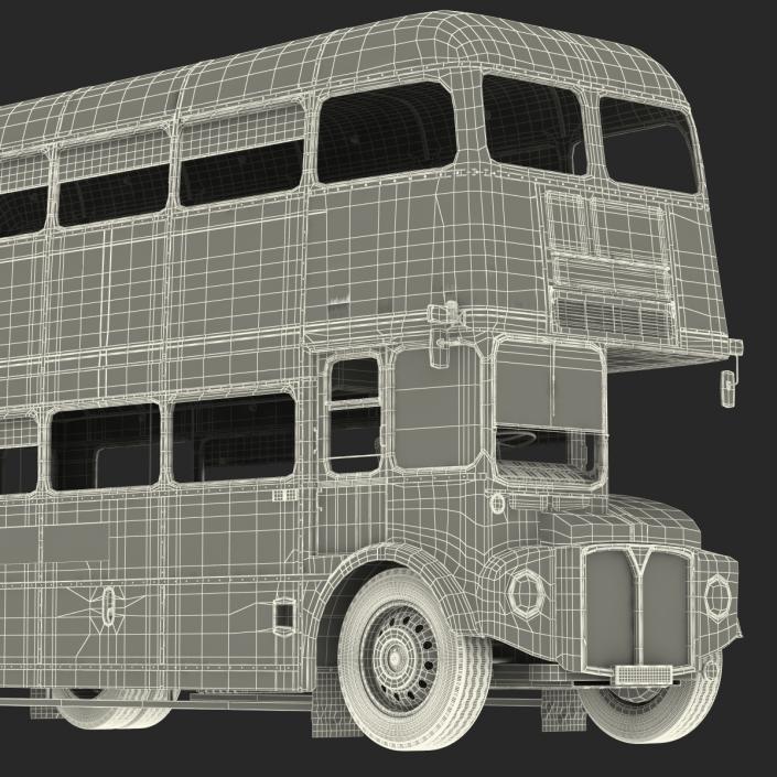 London Bus Routemaster Rigged 3D model