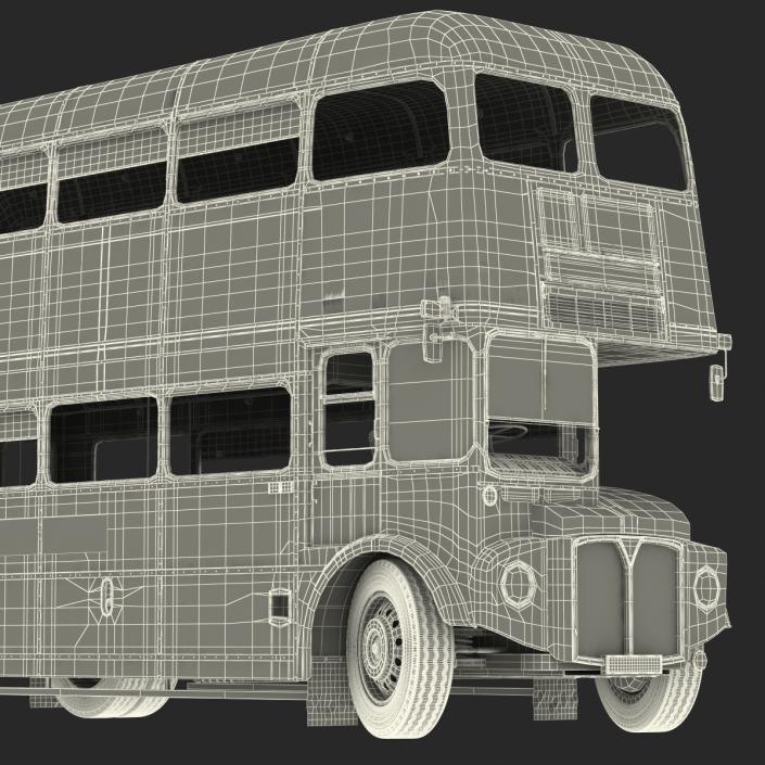 London Bus Routemaster Rigged 3D model