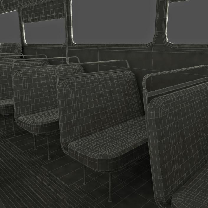 London Bus Routemaster Rigged 3D model