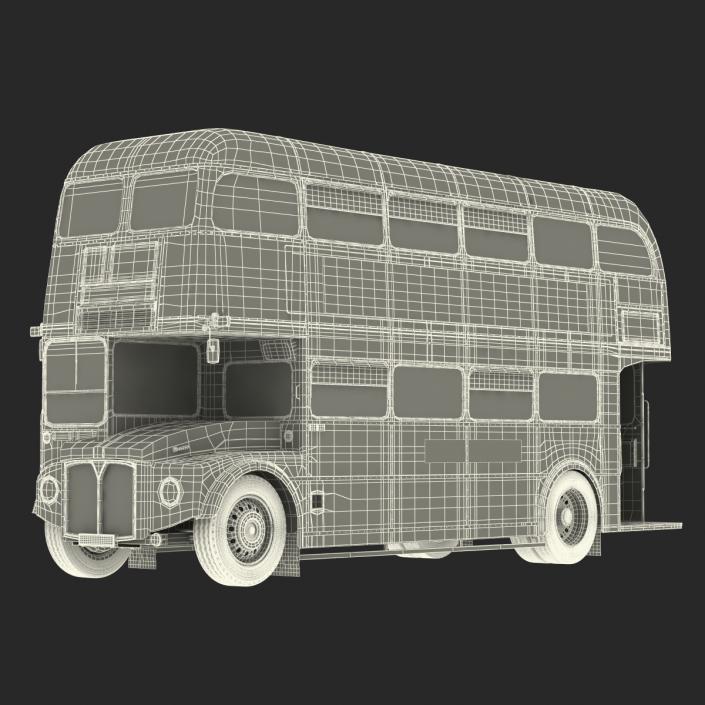 3D London Bus Routemaster Simple Interior model