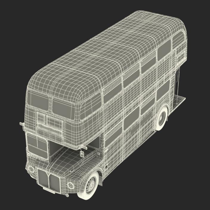 3D London Bus Routemaster Simple Interior model