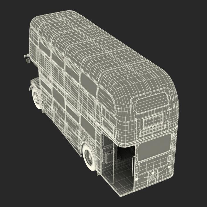 3D London Bus Routemaster Simple Interior model