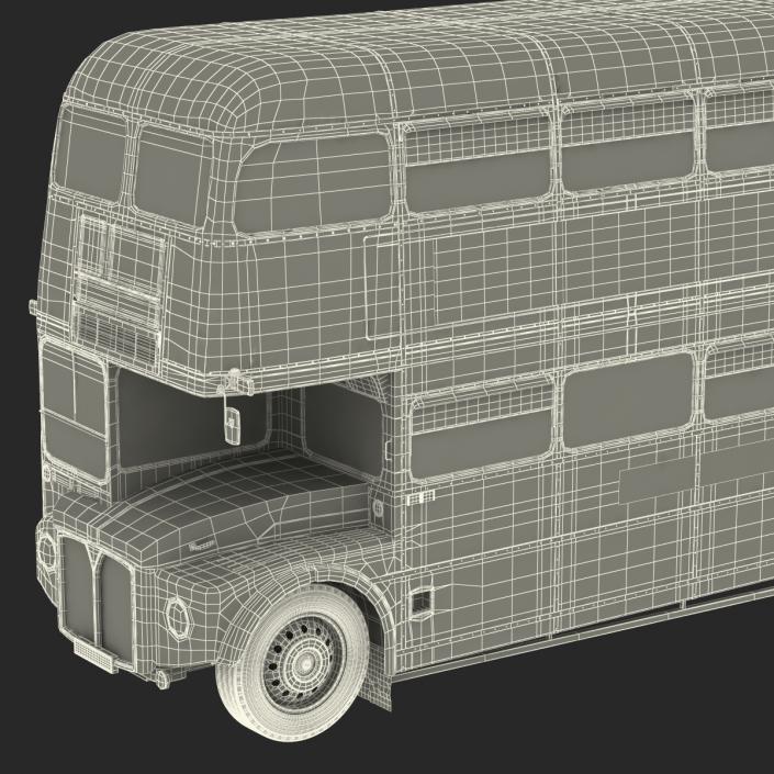 3D London Bus Routemaster Simple Interior model