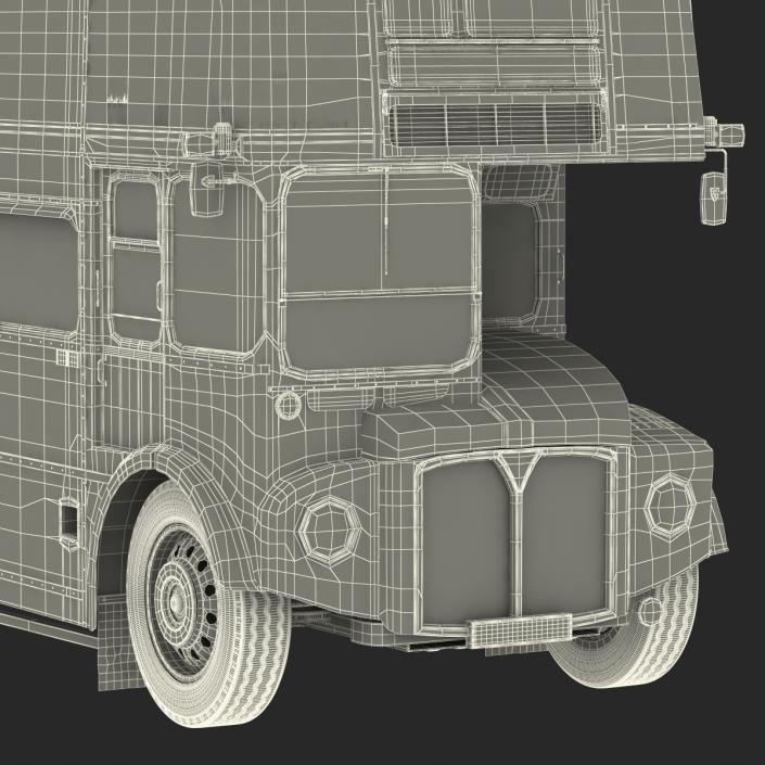 3D London Bus Routemaster Simple Interior model