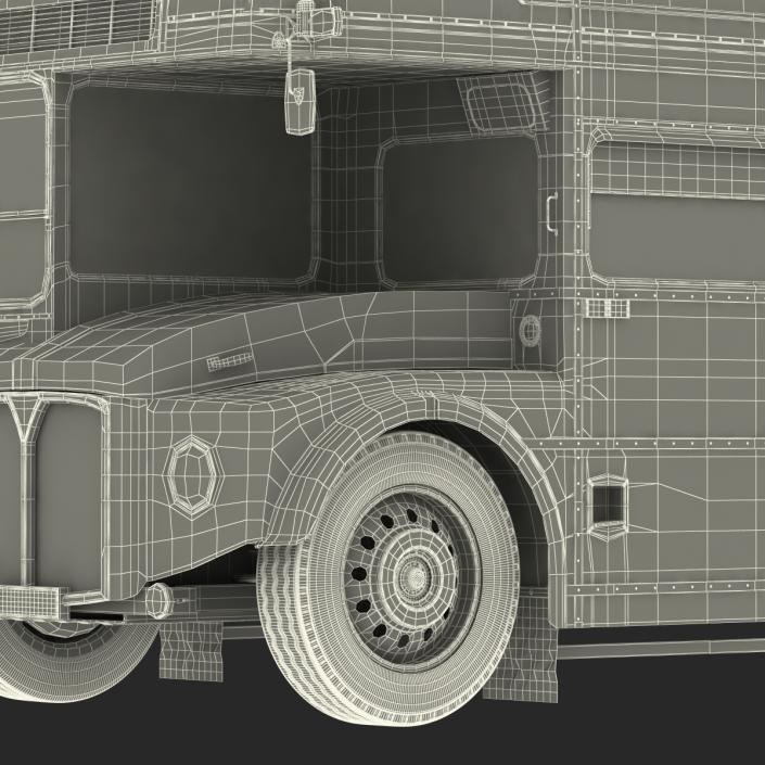 3D London Bus Routemaster Simple Interior model