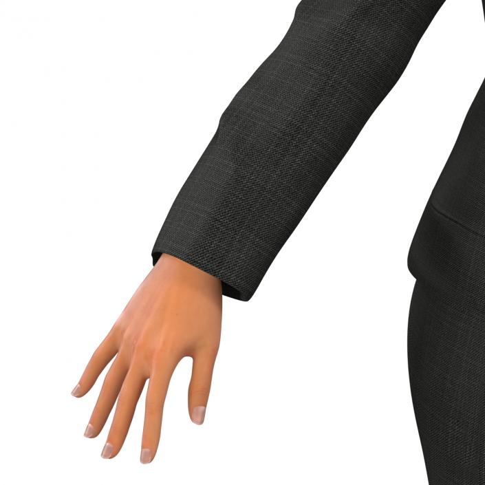 3D Business Woman Caucasian Rigged