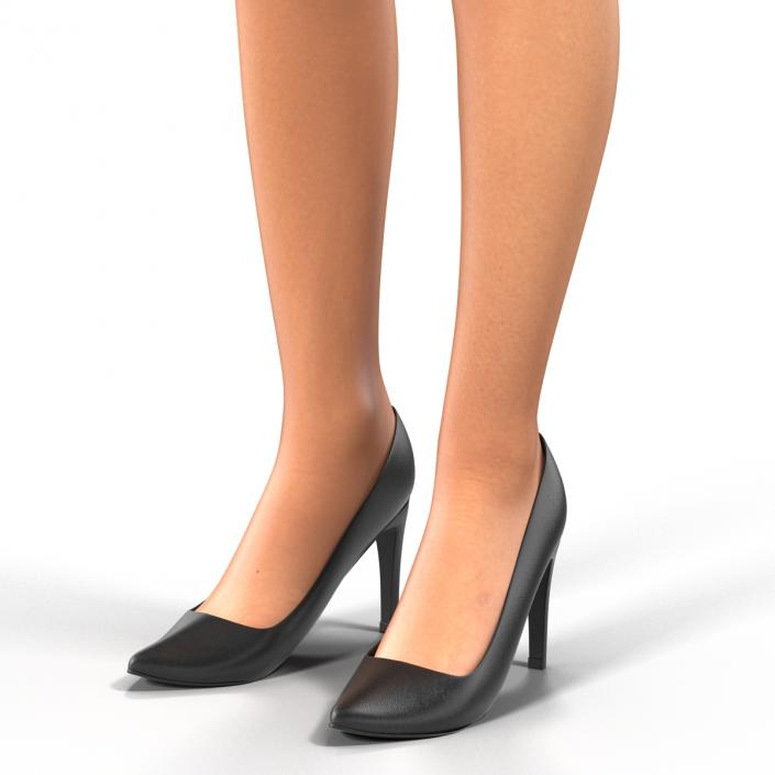 Business Woman Caucasian 3D model