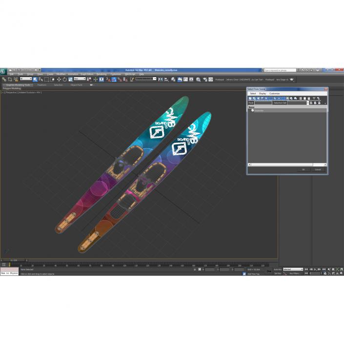 3D Waterskis CWB model