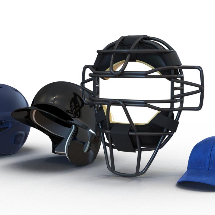 3D Baseball Hats Collection 3