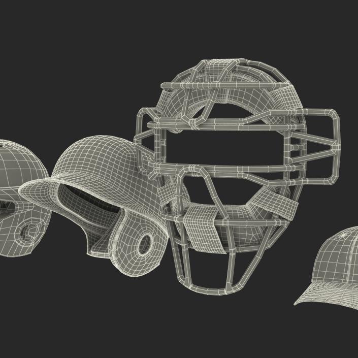 3D Baseball Hats Collection 3