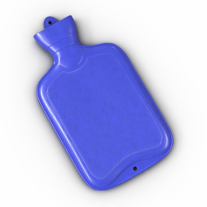 3D Hot Water Bottle Blue