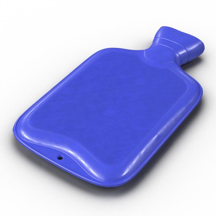 3D Hot Water Bottle Blue