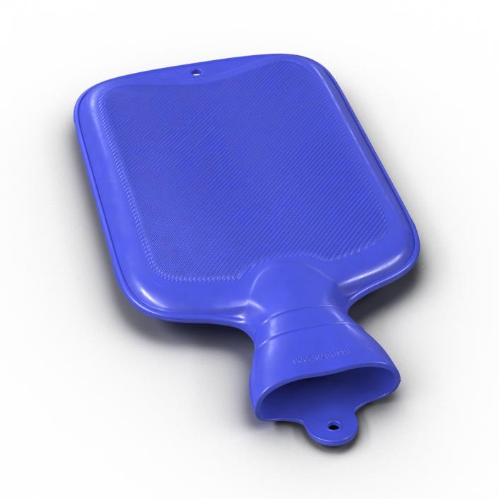 3D Hot Water Bottle Blue