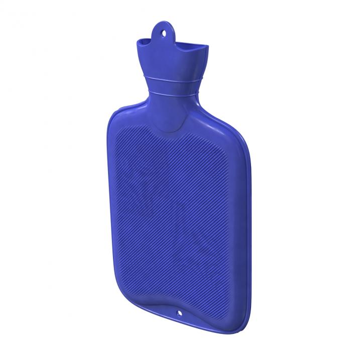 3D Hot Water Bottle Blue