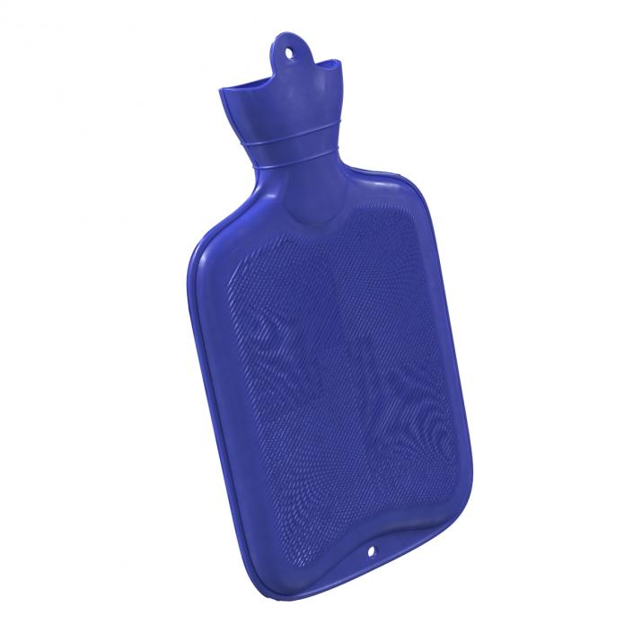 3D Hot Water Bottle Blue