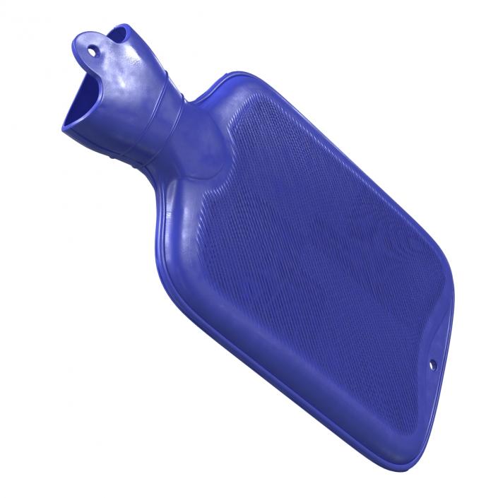 3D Hot Water Bottle Blue