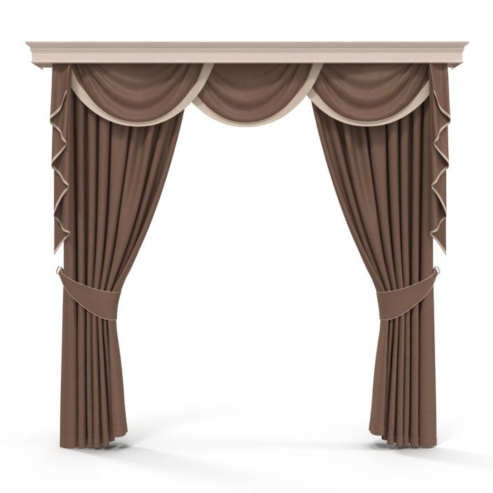 3D model Curtain 6 Brown