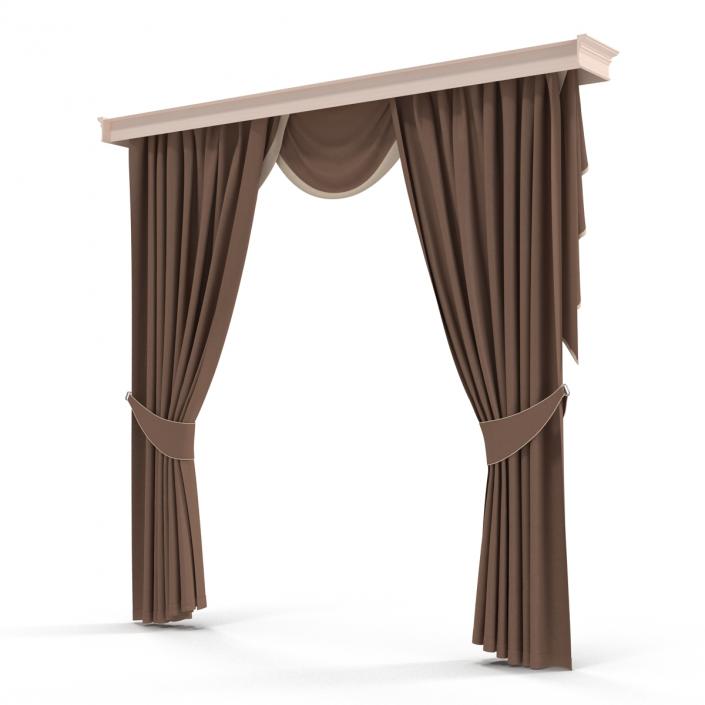 3D model Curtain 6 Brown