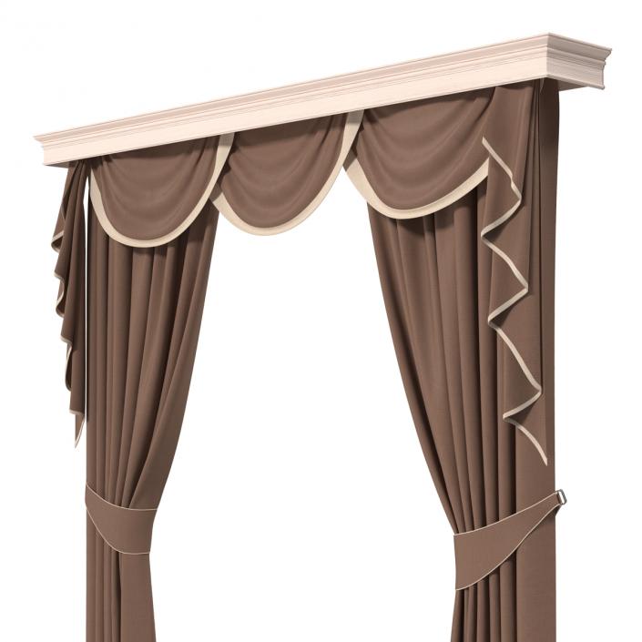 3D model Curtain 6 Brown