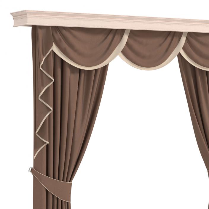 3D model Curtain 6 Brown