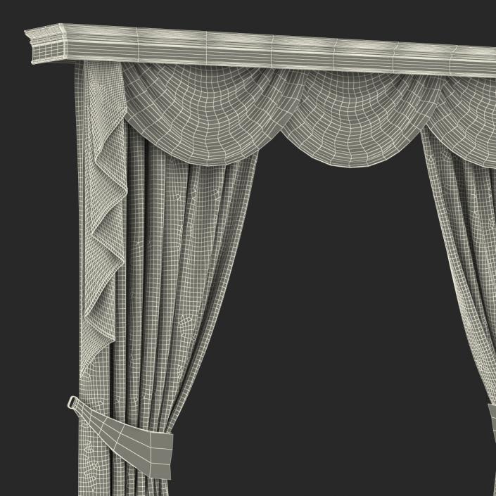 3D model Curtain 6 Brown