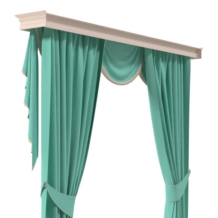 3D model Curtain 6 Green